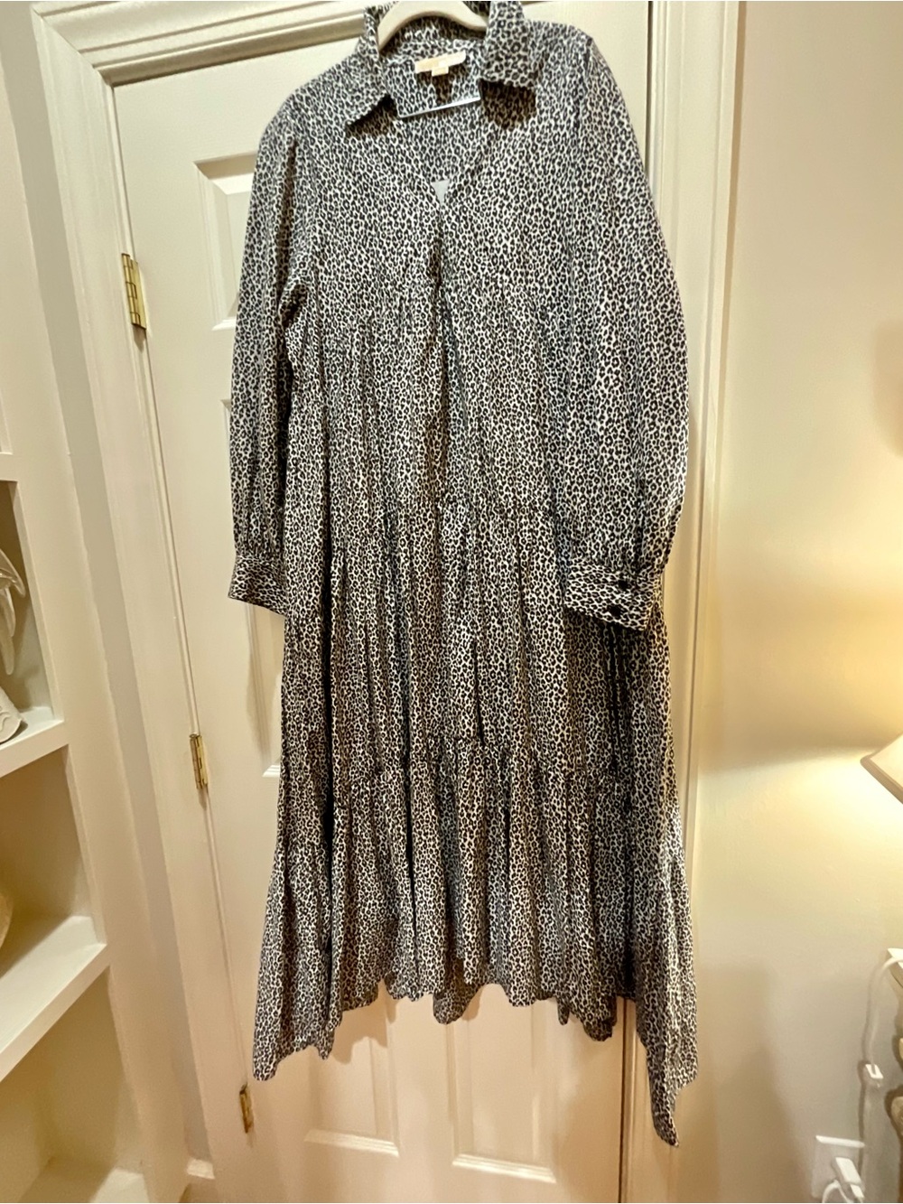 Michael Kors Black and White Tiered Maxi Dress - Picture 6 of 15